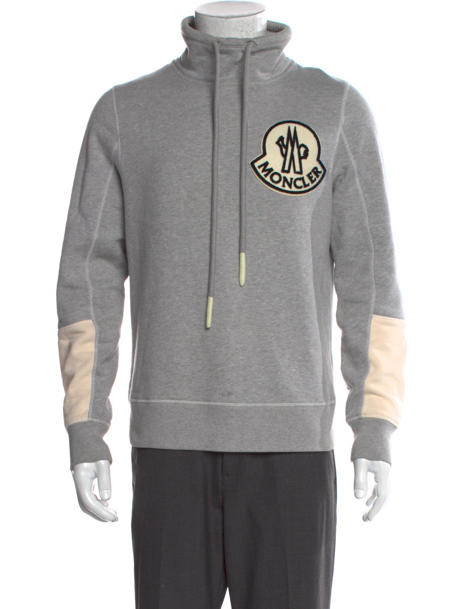 Moncler Colorblock Pattern Turtleneck Sweatshirt